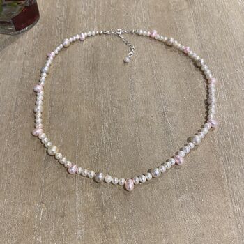 Multi Shaped And Coloured Pearl Necklace, 2 of 4