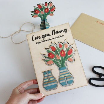 Pop Out Wooden Keepsake Mother's Day Card, 2 of 12