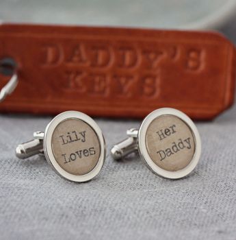 Personalised Love Letter Cufflinks, 5 of 7