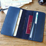 Personalised Slim Travel Wallet In Navy, thumbnail 2 of 2