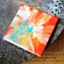 Sold Flowery Design Ceramic Coasters | Set Of Two/Four, thumbnail 2 of 8