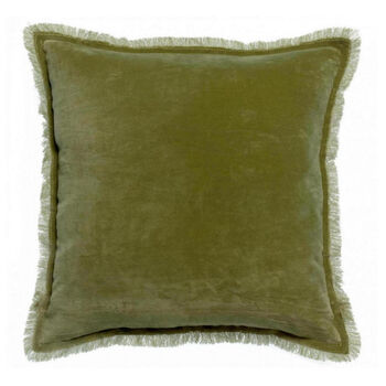Velvet Fringe Cushions, 5 of 11