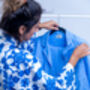Liya Blue Boxy Soft Cotton Pyjamas, thumbnail 10 of 11