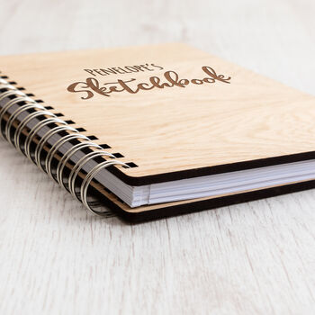 Personalised Wooden Sketchbook, 4 of 6