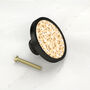 Brown Floral Cabinet Knobs For Cupboard Doors And Drawers, thumbnail 7 of 9