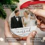 Personalised First Christmas Married Photo Decoration, thumbnail 3 of 9