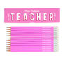 Personalised Best Teacher Box Of Hb Pencils, thumbnail 2 of 3