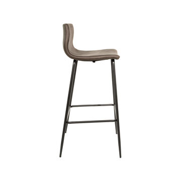 Grayson Moleskin Mussel Brown/Grey Two Kitchen Stools, 6 of 6