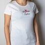 Embroidered 'Super Mum' Mother's Day T Shirt, thumbnail 1 of 2