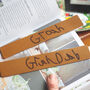 Personalised Grandparents Leather Bookmark, thumbnail 1 of 7
