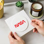 Nasa Leather Coaster Made In England, thumbnail 2 of 5