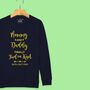 'Mummy And Daddy Finally Tied The Knot' Boys/Girls Wedding Sweatshirt, thumbnail 1 of 12