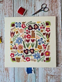Garden Glory Hand Embroidery Kit, 6 of 11