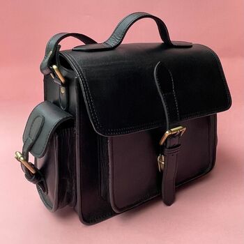 Personalised Buffalo Leather Camera Bag, 8 of 11