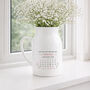 Personalised New Nana Calendar Flower Vase, thumbnail 2 of 2