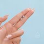 Sterling Silver Cz Saturn Planet Stud Earrings, thumbnail 6 of 11