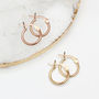 Sterling Silver Or Gold Plated Mini Hoop Earrings, thumbnail 2 of 8