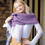 Pleated Cashmere Blend Ombre Scarf, thumbnail 6 of 10