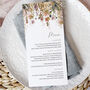 Whimsical Autumn Wedding Menu Cards, thumbnail 1 of 3