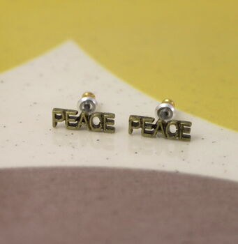 Peace Stud Earrings, 2 of 2