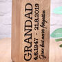 In Loving Memory Personalised Wooden Candle Holder, thumbnail 3 of 3