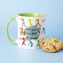 Choose Your Message Cricket Mug For Dad, thumbnail 1 of 7