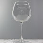 Bottle Of Wine Personalised Oversized Glass, thumbnail 9 of 12