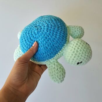 Beginner Sea Turtle Crochet Kit Make Your Own Plush, 2 of 3