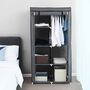 Grey Adjustable Fabric Wardrobe Storage Organiser, thumbnail 2 of 7
