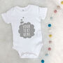 Baby's Thoughts Personalised Babygrow, thumbnail 1 of 7