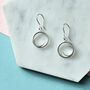 Sterling Silver Round Tapered Eclipse Pendant, thumbnail 5 of 10