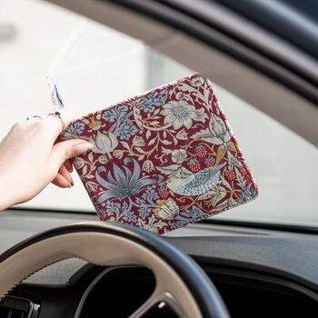 Permit Cover In William Morris Strawberry Thief Plum, 2 of 6