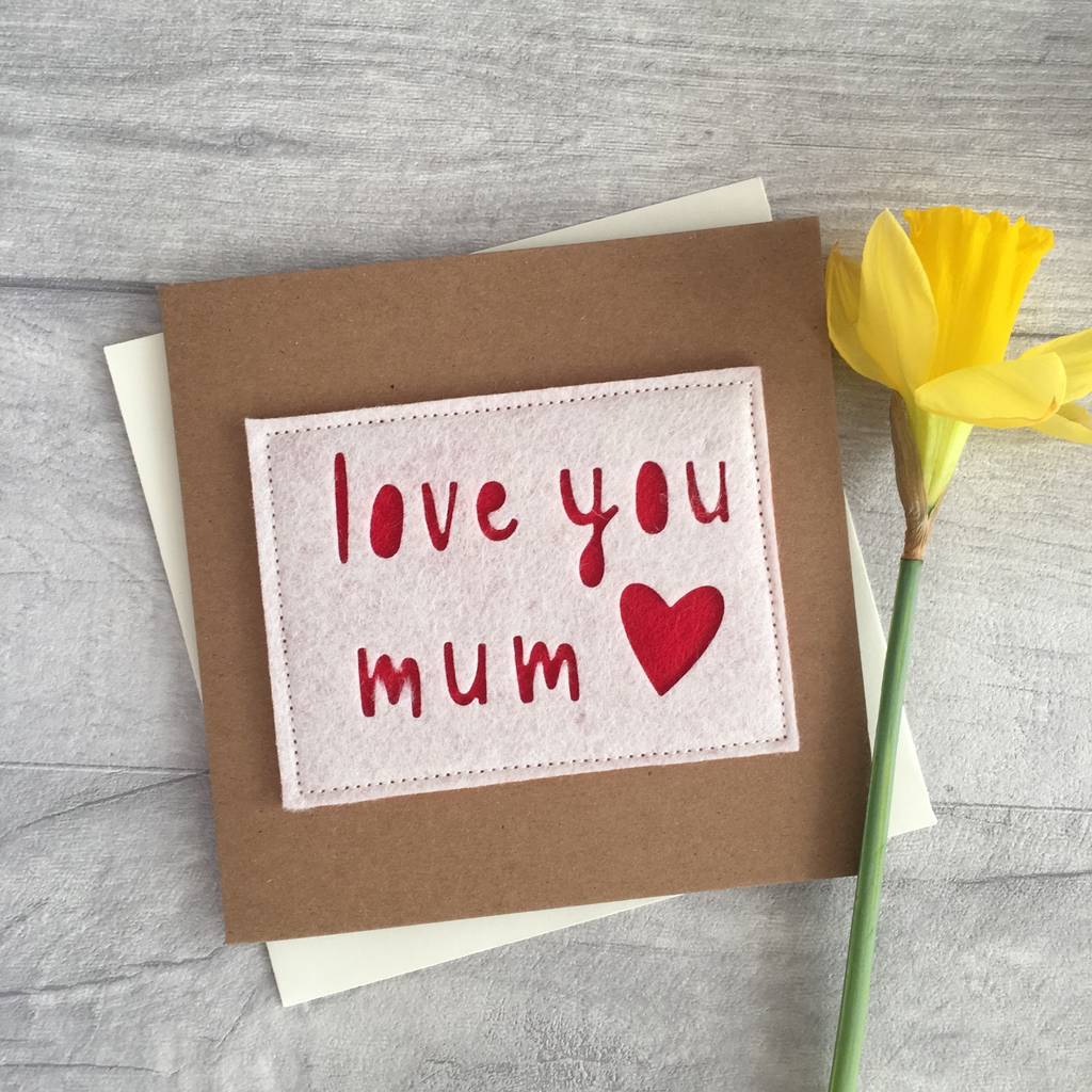 'love you mum/mama/mummy' birthday card by alphabet bespoke creations ...