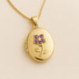 9ct Gold Forget Me Not Locket, thumbnail 1 of 6