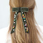 Velvet Jewelled Hair Bows, thumbnail 3 of 10