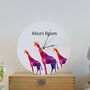 Printed Modern Giraffe Children's Clock, thumbnail 1 of 2