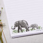 A4 Watercolour Elephant Letter Writing Paper, thumbnail 2 of 4