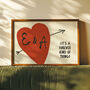 It’s A Forever Kind Of Thing Personalised Heart Print, thumbnail 1 of 10