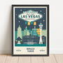 Personalised Las Vegas Marathon Print, Unframed, thumbnail 1 of 4