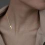 Sideways Cross Necklace, thumbnail 4 of 10