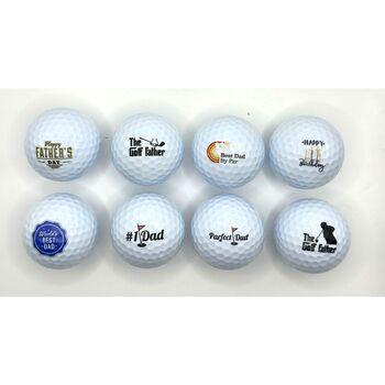 Personalised Father's Day Golf Ball Beer Glass, 6 of 6