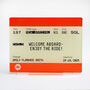 Personalised Train Ticket New Baby Gift, thumbnail 4 of 4