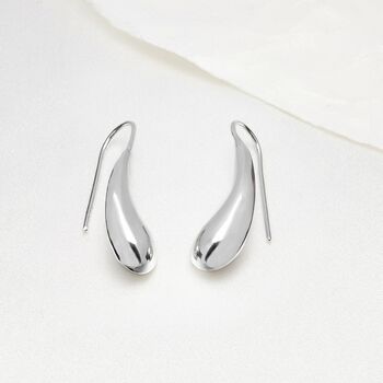 Tusk Drop Sterling Silver Earrings, 2 of 7