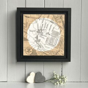 Father's Day Pub Map Print On Wood, 5 of 8