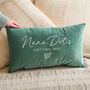 Personalised Knitting Corner Velvet Cushion, thumbnail 1 of 4