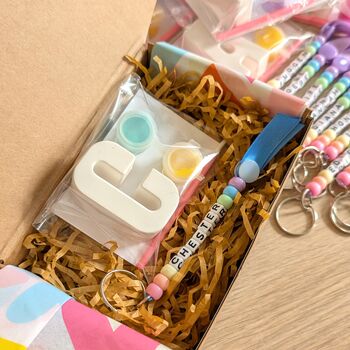 Personalised Paint Your Own Initial Party Favour Box, 3 of 6