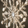 Handmade Snowflake Christmas Tree Topper, thumbnail 4 of 6