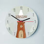 Woodland Bear Personalised Clock, thumbnail 2 of 4