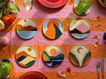 Coasters| Set Of Six Drink Coaster| Boho Decor |Gifts, 3 of 8