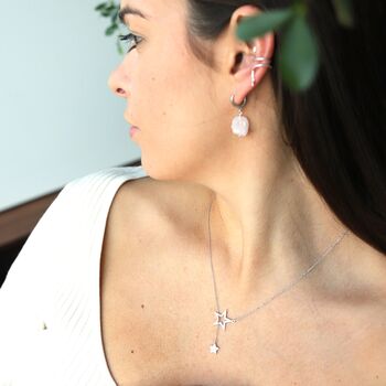 Double Star Lariat Necklace, 5 of 5